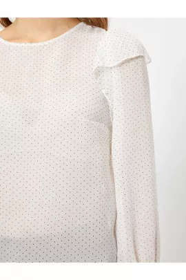 Блузка Koton, Цвет: Белый, Размер: 38, изображение 5