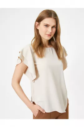 Блузка Koton, Цвет: Белый, Размер: M, изображение 2