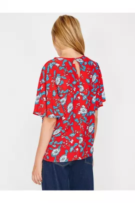 Блузка Koton, Цвет: Красный, Размер: 36, изображение 4