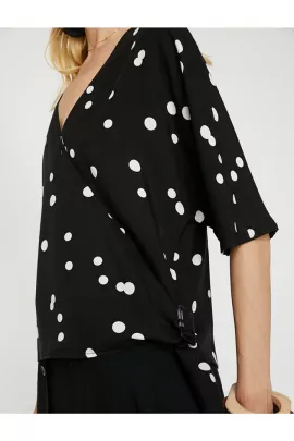 Блузка Koton, Цвет: Черный, Размер: 36, изображение 5