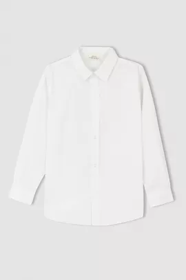 Рубашка DeFacto, Цвет: Белый, Размер: 8-9 лет