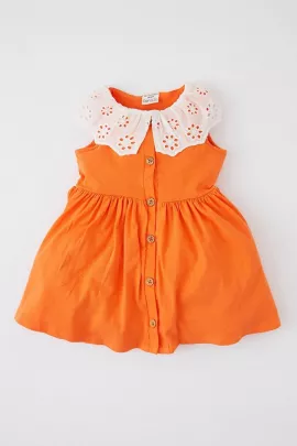 Платье DeFacto, Цвет: Оранжевый, Размер: 6-9 мес.