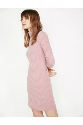 Платье Koton, Цвет: Розовый, Размер: L, изображение 3