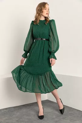 Платье  Kdm Kadın Modası, Цвет: Зеленый, Размер: L