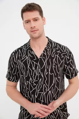 Рубашка TRENDYOL MAN, Цвет: Черный, Размер: S, изображение 3