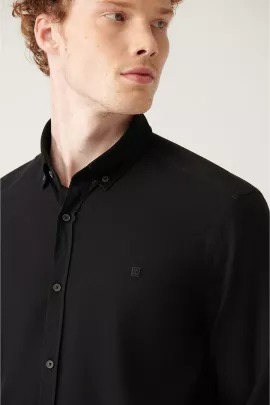 Рубашка AVVA, Цвет: Черный, Размер: 3XL, изображение 2