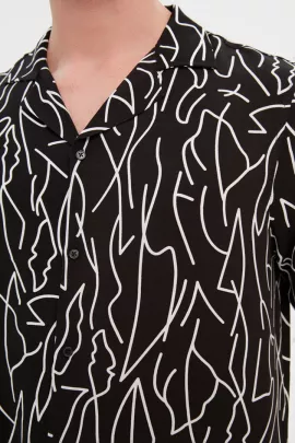 Рубашка TRENDYOL MAN, Цвет: Черный, Размер: S, изображение 4