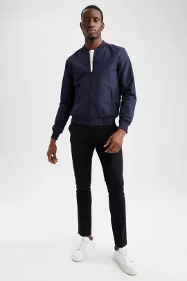 Куртка-бомбер DeFacto, Цвет: Синий, Размер: XL, изображение 2