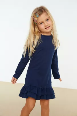Платье, Цвет: Синий, Размер: 4-5 лет