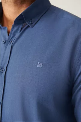 Рубашка AVVA, Цвет: Синий, Размер: XL, изображение 2