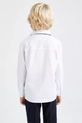Рубашка DeFacto, Цвет: Белый, Размер: 9-10 лет, изображение 4