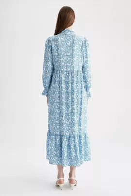 Платье DeFacto, Цвет: Голубой, Размер: 44, изображение 6