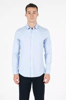Рубашка Colin's, Цвет: Голубой, Размер: S, изображение 4