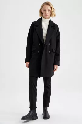 Пальто DeFacto, Цвет: Черный, Размер: M, изображение 2