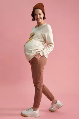Джогерры для беременных DeFacto, Цвет: Коричневый, Размер: XL, изображение 3