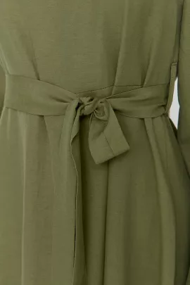 Платье TRENDYOL MODEST, Цвет: Хаки, Размер: 36, изображение 4