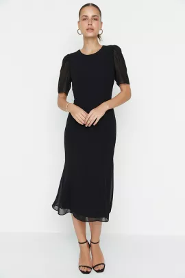 Платье TRENDYOLMILLA, Цвет: Черный, Размер: 40, изображение 4