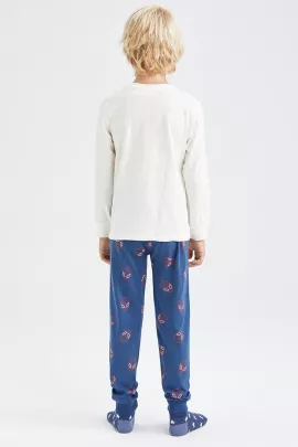 Пижамный комплект DeFacto, Цвет: Экрю, Размер: 4-5 лет, изображение 4