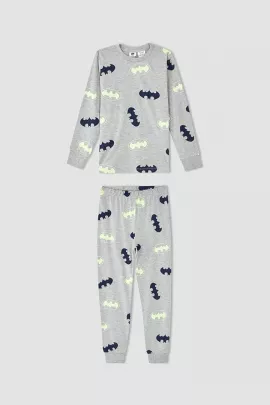 Пижамный комплект DeFacto, Цвет: Серый, Размер: 9-10 лет, изображение 6