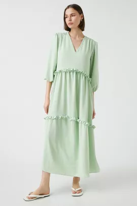 Платье Koton, Цвет: Зеленый, Размер: 38
