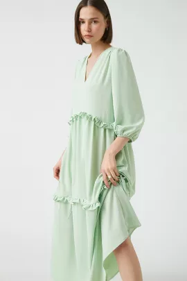 Платье Koton, Цвет: Зеленый, Размер: 38, изображение 2