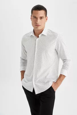 Рубашка DeFacto, Цвет: Белый, Размер: 2XL, изображение 4