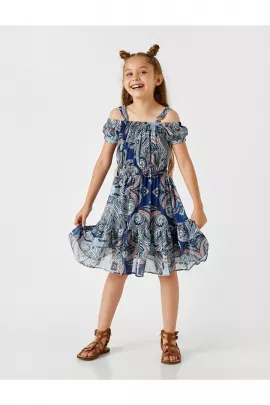 Платье Koton, Цвет: Темно-синий, Размер: 4-5 лет, изображение 4
