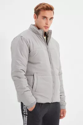 Куртка TRENDYOL MAN, Цвет: Серый, Размер: XL, изображение 3