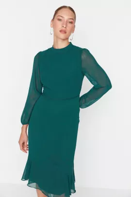 Платье TRENDYOLMILLA, Цвет: Зеленый, Размер: 36, изображение 3