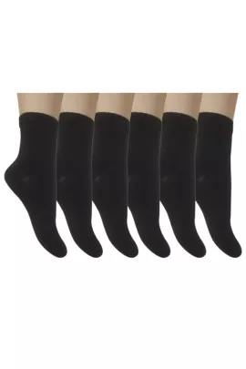 Jorap 6 jübüt Black Arden Socks, Reňk: Gara, Ölçeg: 11-12 ýaş