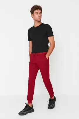 Спортивные штаны TRENDYOL MAN, Цвет: Бордовый, Размер: S