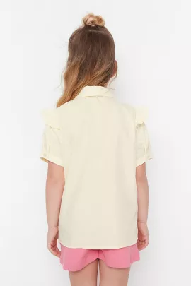 Рубашка TRENDYOLKIDS, Цвет: Желтый, Размер: 6-7 лет, изображение 5