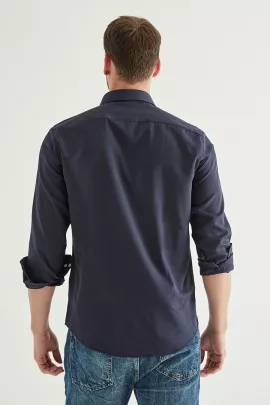 Рубашка D'S Damat, Цвет: Темно-синий, Размер: S, изображение 4