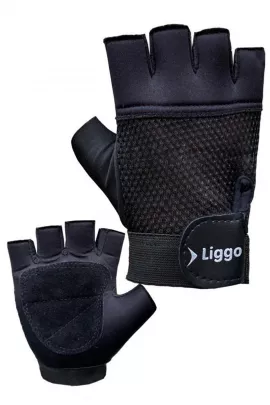 Спортивные перчатки Liggo, Цвет: Черный, Размер: XL