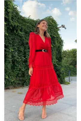 Платье Sems Fashion, Цвет: Красный, Размер: M, изображение 2