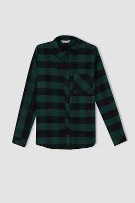 Рубашка DeFacto, Цвет: Зеленый, Размер: XL, изображение 6