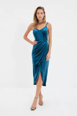 Платье TRENDYOLMILLA, Цвет: Синий, Размер: 40