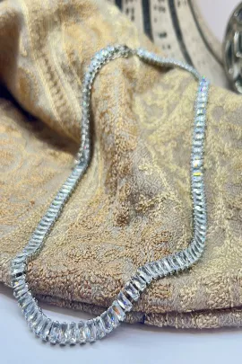 Ожерелье Qualitte, Цвет: Серебряный, Размер: STD