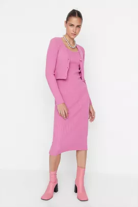 Платье TRENDYOLMILLA, Цвет: Розовый, Размер: S