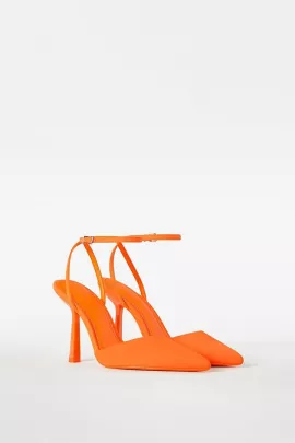 Туфли BERSHKA, Цвет: Оранжевый, Размер: 37
