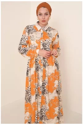 Платье Bigdart, Цвет: Оранжевый, Размер: M, изображение 2