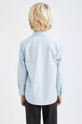 Рубашка DeFacto, Цвет: Голубой, Размер: 9-10 лет, изображение 2