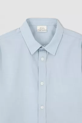 Рубашка DeFacto, Цвет: Голубой, Размер: 9-10 лет, изображение 4