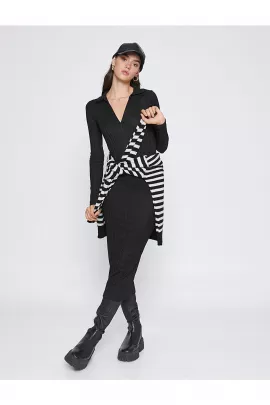 Платье Koton, Цвет: Черный, Размер: M