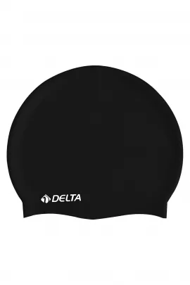 Силиконовая шапочка для плавания Delta, Цвет: Черный, Размер: STD