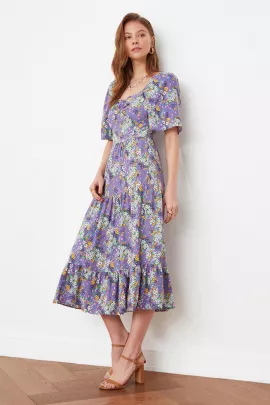 Платье TRENDYOLMILLA, Цвет: Фиолетовый, Размер: 36