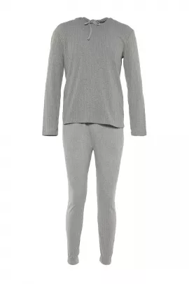 Пижамный комплект TRENDYOL MAN, Цвет: Серый, Размер: S, изображение 6