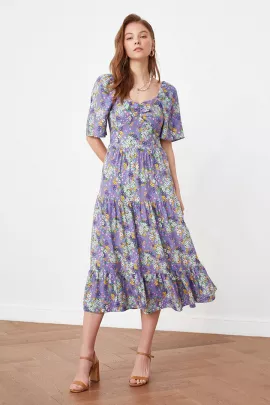 Платье TRENDYOLMILLA, Цвет: Фиолетовый, Размер: 36, изображение 2