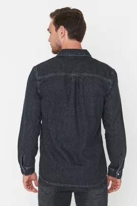 Джинсовая куртка TRENDYOL MAN, Цвет: Антрацит, Размер: S, изображение 5