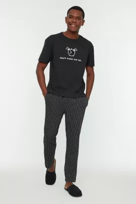 Пижамный комплект TRENDYOL MAN, Цвет: Черный, Размер: M